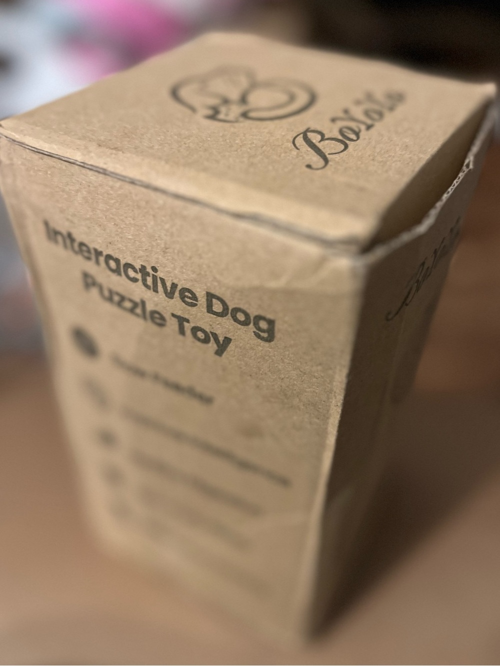 Interactive Dog Puzzle Toy - Brown